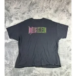 Shirts | Wicked Broadway Musical Black Tshirt Xxl Universal Studios ...